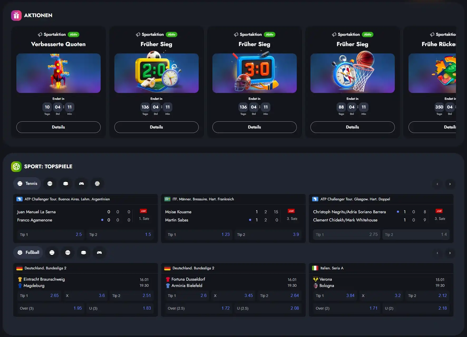 Martin Casino Sportwetten